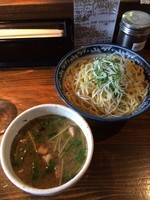 「限定梅しそ塩つけ麺850円 ミニ角煮丼150円」@らーめん嗟哉の写真