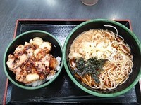 「ゲソ天丼セット(550円)」@ゆで太郎 習志野大久保店の写真
