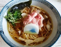「【１周年限定】海と山の中華そば800円」@中華そば 四つ葉の写真