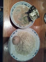 「つけめん＋半熟煮玉子」@らあめん 渋谷三丁目の写真