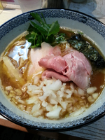 「煮干しそば（タマネギ Ver.）￥750」@中華そば 四つ葉の写真