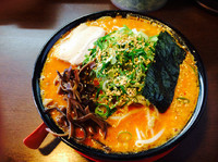 「辛味噌ラーメン750円+チャーマヨ丼ランチ無料」@濃厚とんこつラーメン 有頂天 小牧店の写真