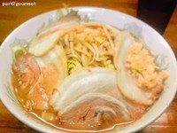 「チャーシューメン麺少なめ 「ニンニク」(850円)」@らーめん松信の写真