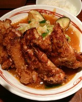 「あんかけDX 980えん」@旨辛ラーメン表裏 高田馬場店の写真