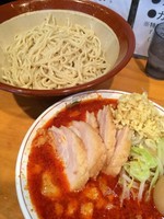 「辛麺小＋つけ麺」@豚星。の写真