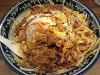 「カレー納豆まぜそば￥880」@ラーメンアキラの写真