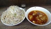 「大つけ麺、豚増し、野菜、７００」@蓮爾 さんこま店の写真