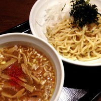 「【平日夜限定】エビ香味つけ麺「反対の賛成なのだ。」」@スタミナラーメン 馬しゃ屋の写真