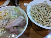 「なみのり小つけ麺　ニンニクアブラ　880円」@ラーメン二郎 八王子野猿街道店2の写真