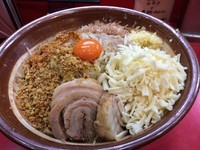 「まぜそば+麺マシ+チーズＷ」@麺屋 桐龍の写真