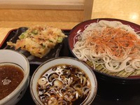 「大盛りかき揚げせいろ【270円】」@小諸そば 東五反田店の写真