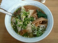 「IN 粗挽き水餃子（5コ）＋チャンジャご飯」@MENYA 食い味の道有楽の写真