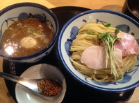 「鶏と魚介の味玉つけめん」@つけ麺 たけもとの写真