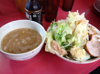 「旬とうもろこしの無化調つけ麺¥650+¥100(つけ麺変更券)」@ラーメン二郎 大宮店の写真