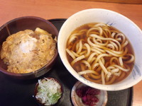 「かつ丼セット590円」@おがわ屋の写真