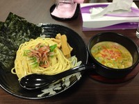 「えび塩とんこつ大盛（930円）」@温泉つけ麺 維新 熱海本店の写真