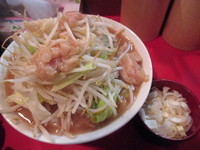 「小ラーメン（ヤサイニンニクアブラ）+ネギ」@麺屋 鳳の写真