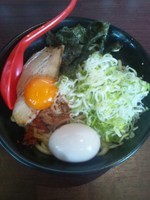 「まぜそば（味玉トッピング）」@ラーメン番長 銀次郎 春日井店の写真