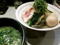 「【限定】昆布水和風つけ麺～梅塩ver800円＋味玉」@中華蕎麦 瑞山（ZUIZAN）の写真