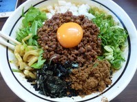 「カレー台湾まぜそば（810円）+チーズ（130円）」@麺屋 はなび 高畑本店の写真