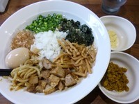 「本店まぜそば（740円）+カレーミンチハーフ（50円）」@二代目 むじゃきの写真