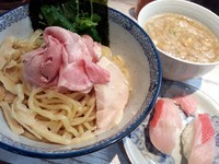 「つけそば￥800＋金目鯛の握り￥350」@中華そば 四つ葉の写真