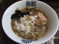 「限定　特濃鶏煮干そば（８５０円）＋和え玉」@特級鶏蕎麦 龍介の写真
