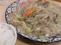 「皿うどん、野菜増し」@ちゃんぽん由丸 日本橋店の写真