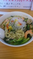 「エビとホタテのジェノベーゼ　　８５０円」@濃厚ラーメン じゅんの写真