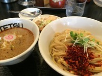 「特製つけ麺＋辛くする」@つけめんTETSU 三鷹店の写真