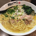 塩ラーメン 中盛り 中太麺