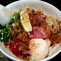 「【夏季限定】トマ玉冷やし麺   ８００円」@ラーメンほむらの写真