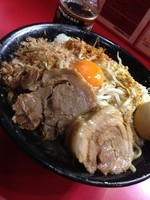 「まぜそば＋とろーり半熟玉子」@麺屋 桐龍の写真