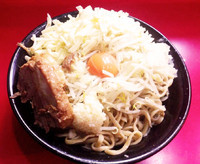 「まぜそば(脂抜き)＋チーズ」@麺屋 桐龍の写真