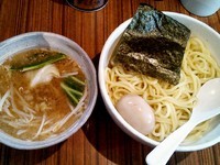 「野菜つけそば(大盛) ￥850＋味玉(クーポンサービス)」@中華そば 伝堂の写真