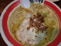 「カレー味噌らーめん(800円)、ご飯小(100円)、餃子」@味噌屋 蔵造の写真