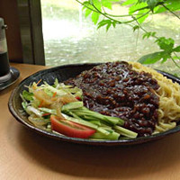 「ザージャンメン800円＋特盛200円」@中華四川料理 飛鳥の写真