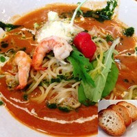 「【高菜限定】とんこつトマト」@茨城豚骨 とんこつ家 高菜の写真