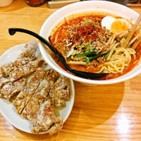 「パーコー担々麺（５辛）　1,050円」@かつぎやの写真