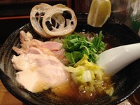 「梅酢とレモンの冷やし醤油ラーメン」@らーめん専門 和海の写真
