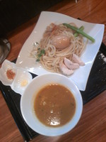 「濃厚鶏白湯魚介つけSOBA８００円」@麺匠 神屋の写真