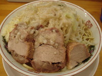 「ラーメン（麺300g ニンニク・アブラ）700円」@らーめん いち大の写真