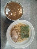 「つけ麺(並盛)＋半熟味付け玉子」@つけ麺山橙 大塚本店の写真