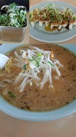 「味噌ラーメン+餃子」@札幌ラーメン しらかばの写真