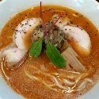 「焼き鮭絞りらーめん  ７８０円」@鮮魚らーめん 五ノ神水産の写真