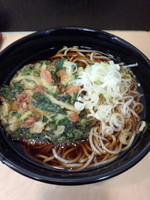 「小松菜天そば400円」@大江戸そば 西日暮里店の写真