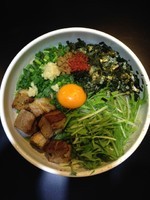 「看板のまぜそば」@あらし 小牧店の写真