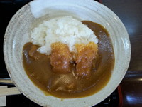 「ラーメンランチ(味噌ラーメン+カツカレー)864円」@めの娘 三俣店の写真