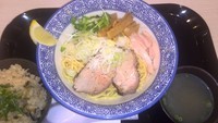 「ラゾーナ限定　サクマ式牡蠣の塩油そば（６８０円）」@麺屋 一燈 ラゾーナ川崎店の写真