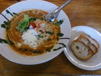 「【限定】とんこつトマト＆ジンジャーとん丼」@茨城豚骨 とんこつ家 高菜の写真